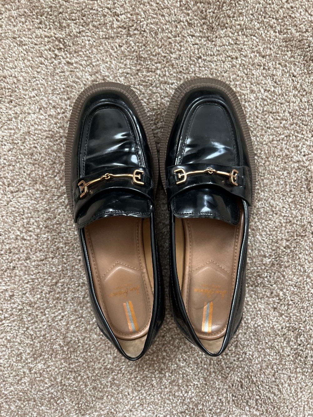 Sam Edelman Laurs Lug Loafers Black
